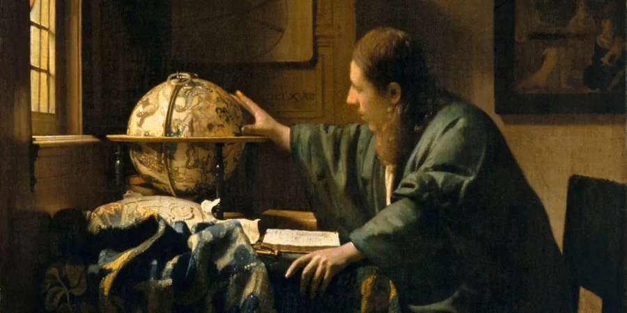 der Astronom (Ausschnitt) von Vermeer